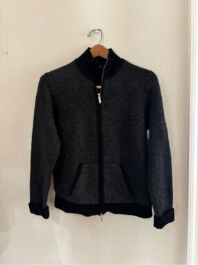 Ralph Lauren Lambswool Zip Up Cardigan Sweater